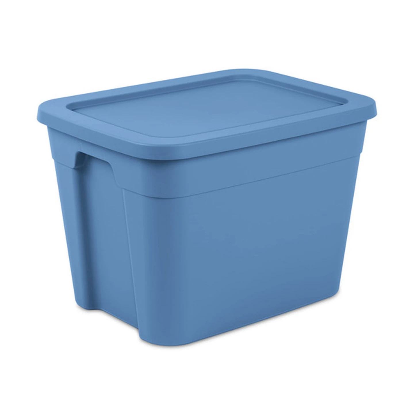 5 Blue Plastic Storage Bin with Lid