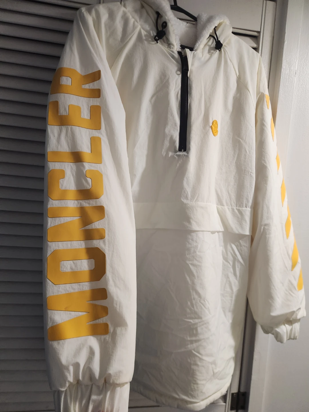 Moncler White Fleece & Shell Hoodie - photo 2