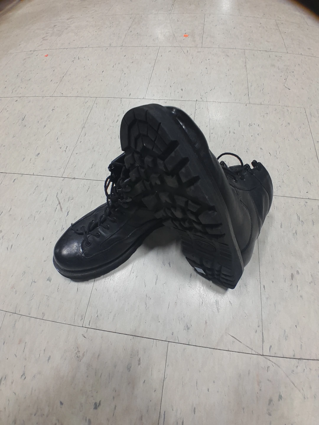 Black Original Verbatim Leather Tactical Boots Men's Size 10.5