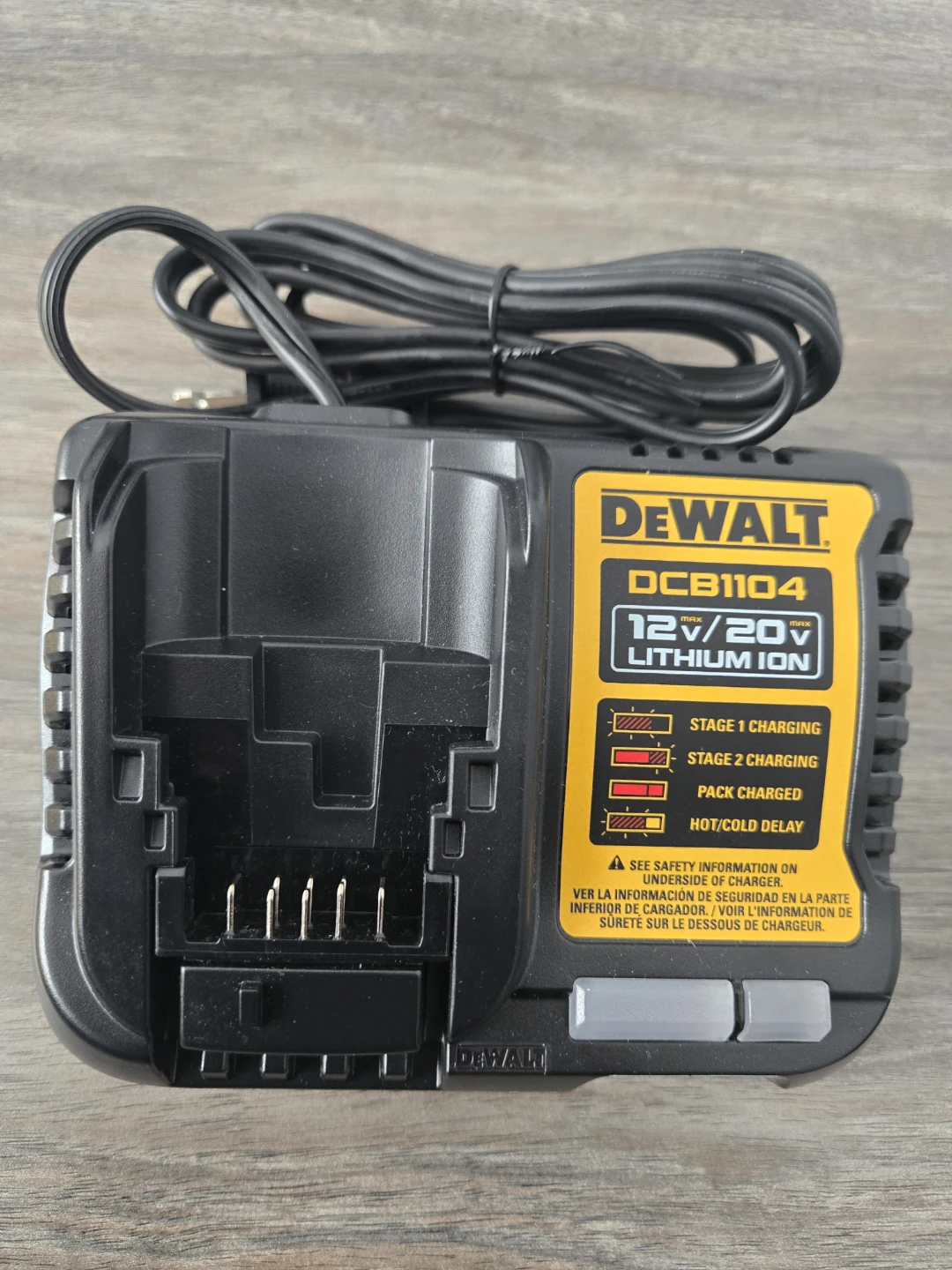 DeWalt DCB1104 12V and 20V Lithium Ion Battery Charger