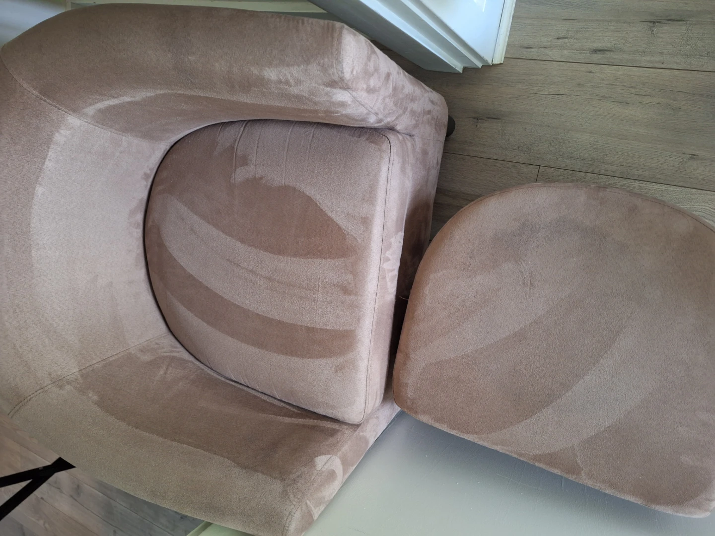 Brown Armchair with Ottoman - photo 2