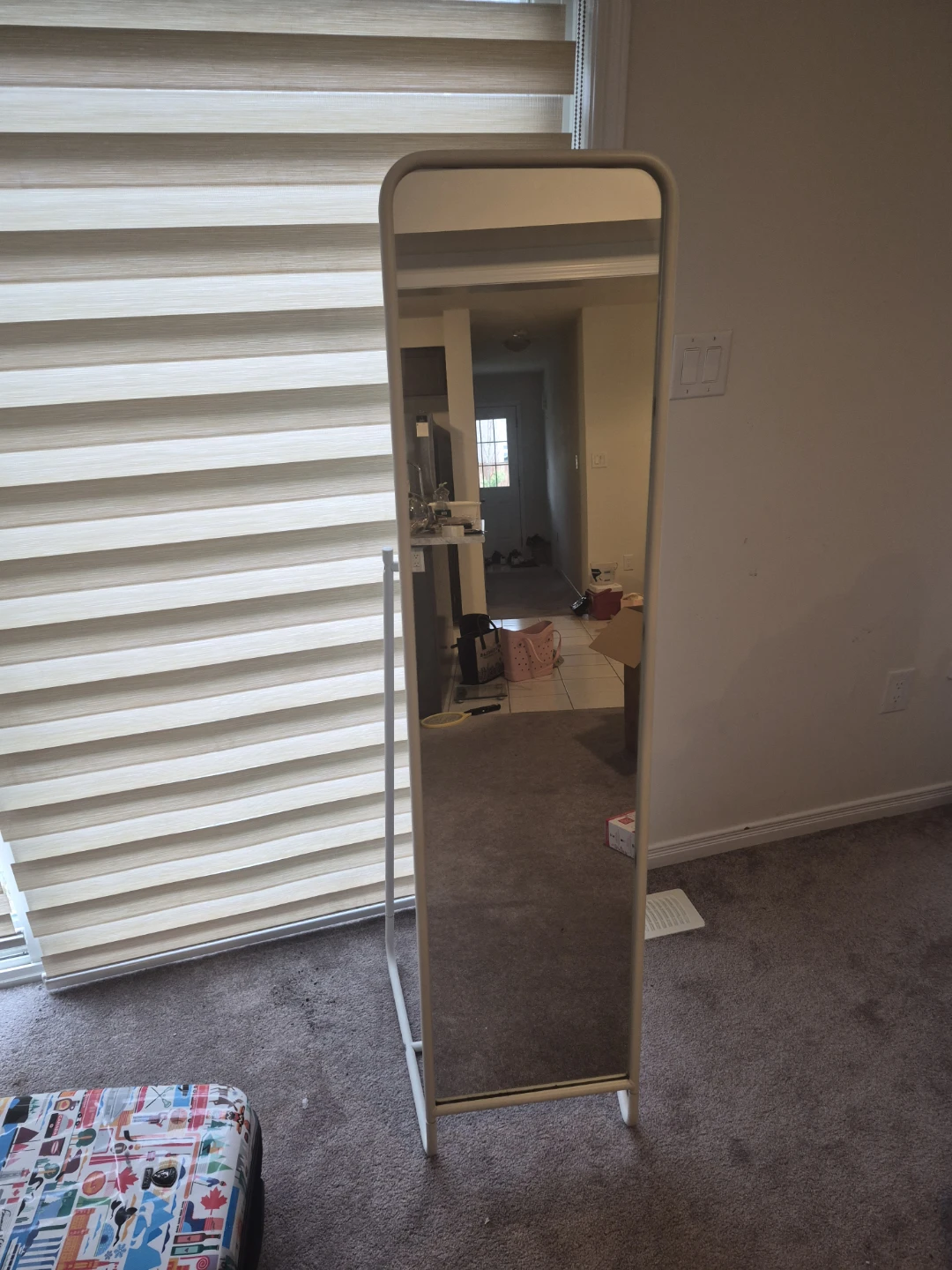 White Full Length Standing Mirror