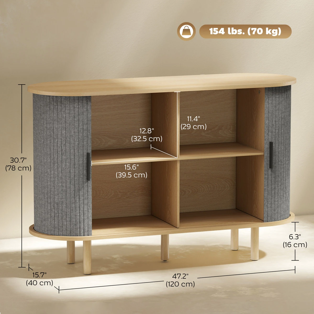 Brand new sideboard buffet cabinet - photo 3
