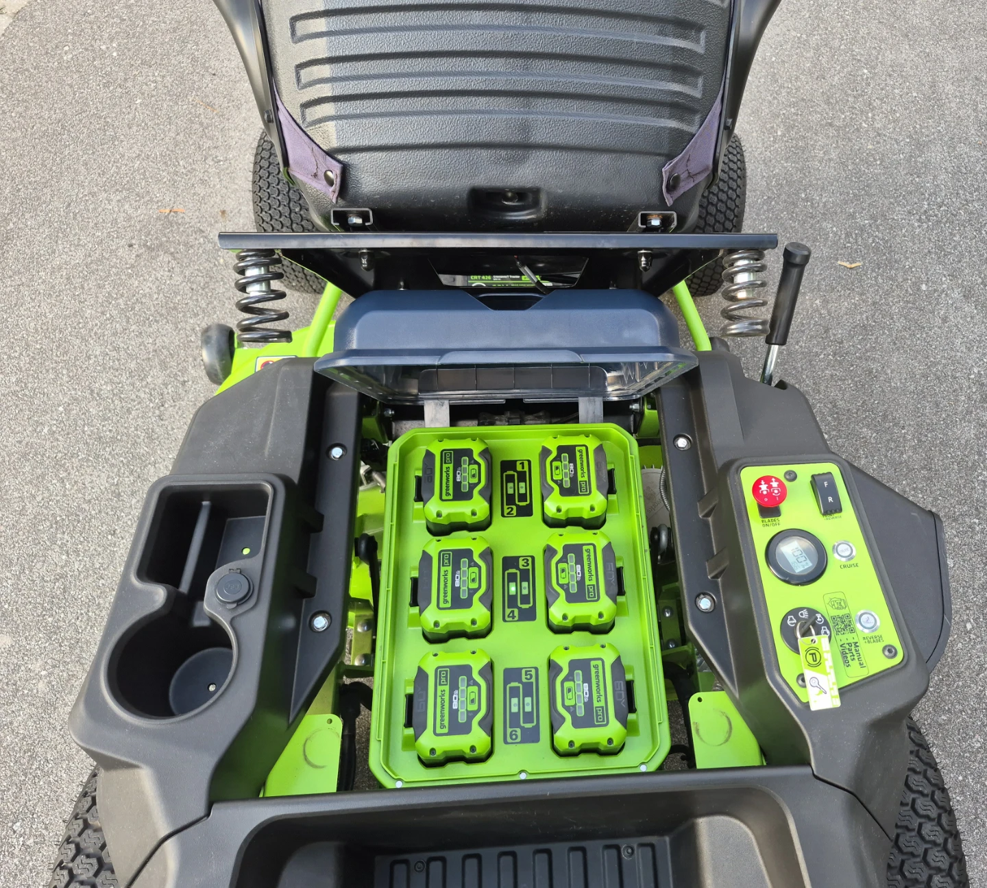 Greenworks Pro 42" Electric Riding Mower - photo 4