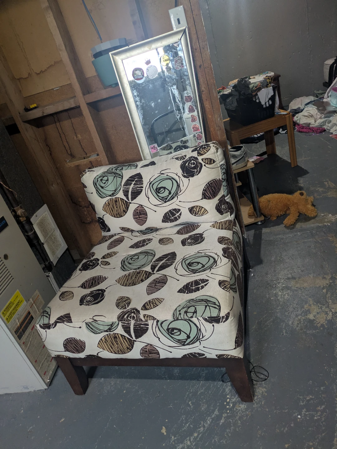 Accent Chair with Floral Pattern - photo 4