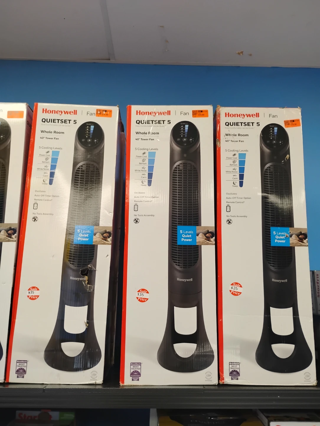 Honeywell QuietSet 5 Whole Room Tower Fan