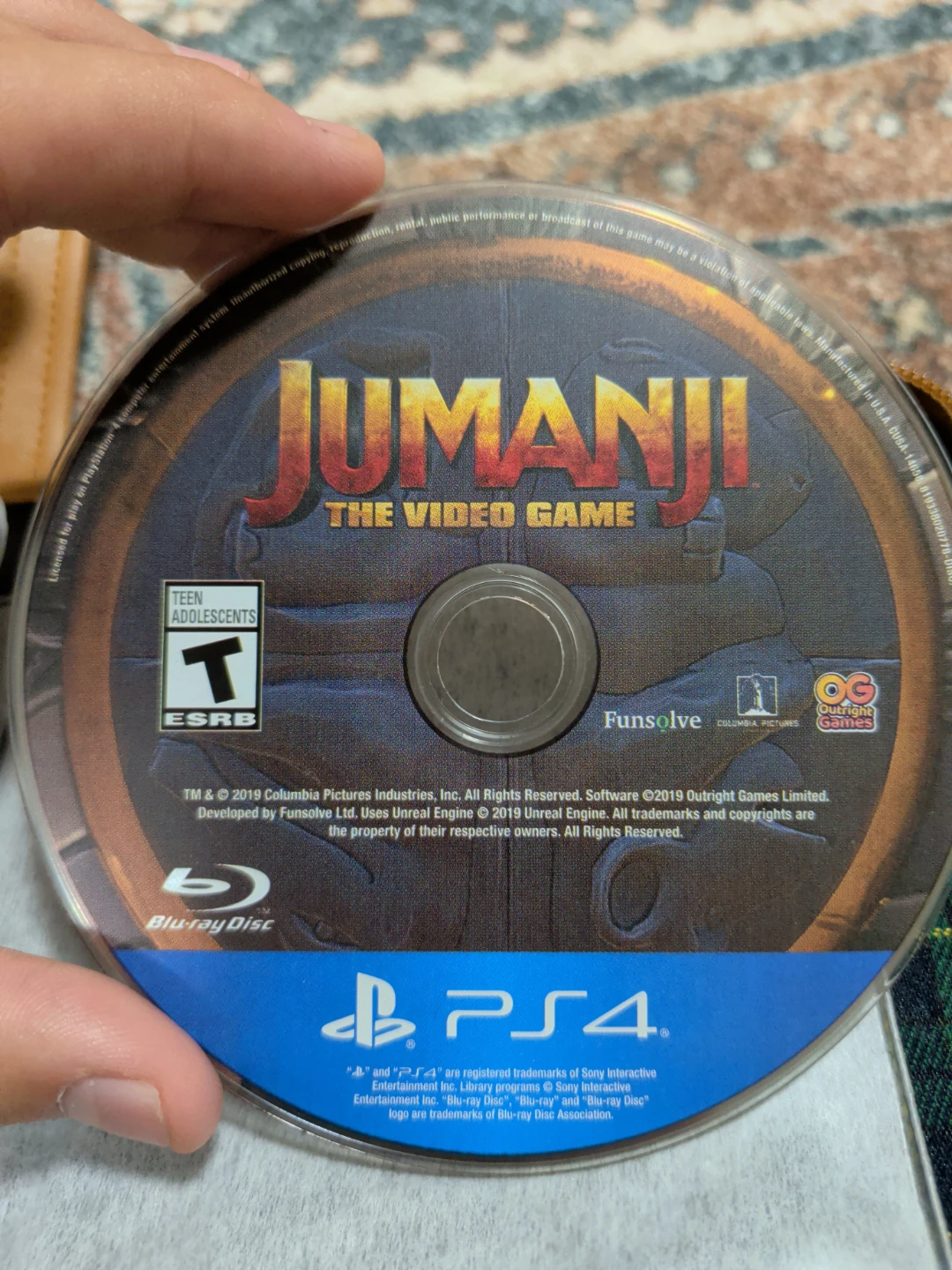Jumanji: The Video Game PS4 Blu-ray Disc