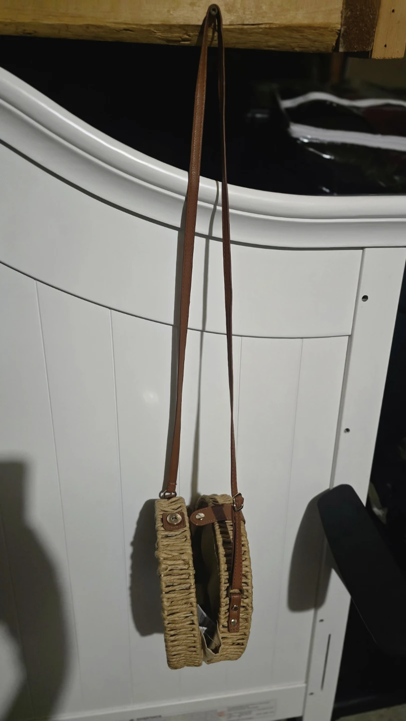 Straw Round Crossbody Bag - photo 2