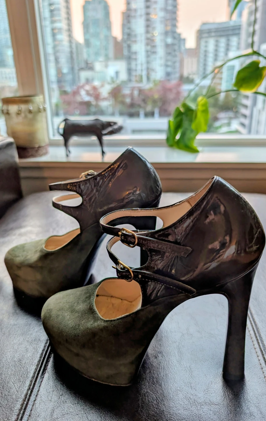 Giorgio Sella Green Platform Heels Size 37 - photo 2