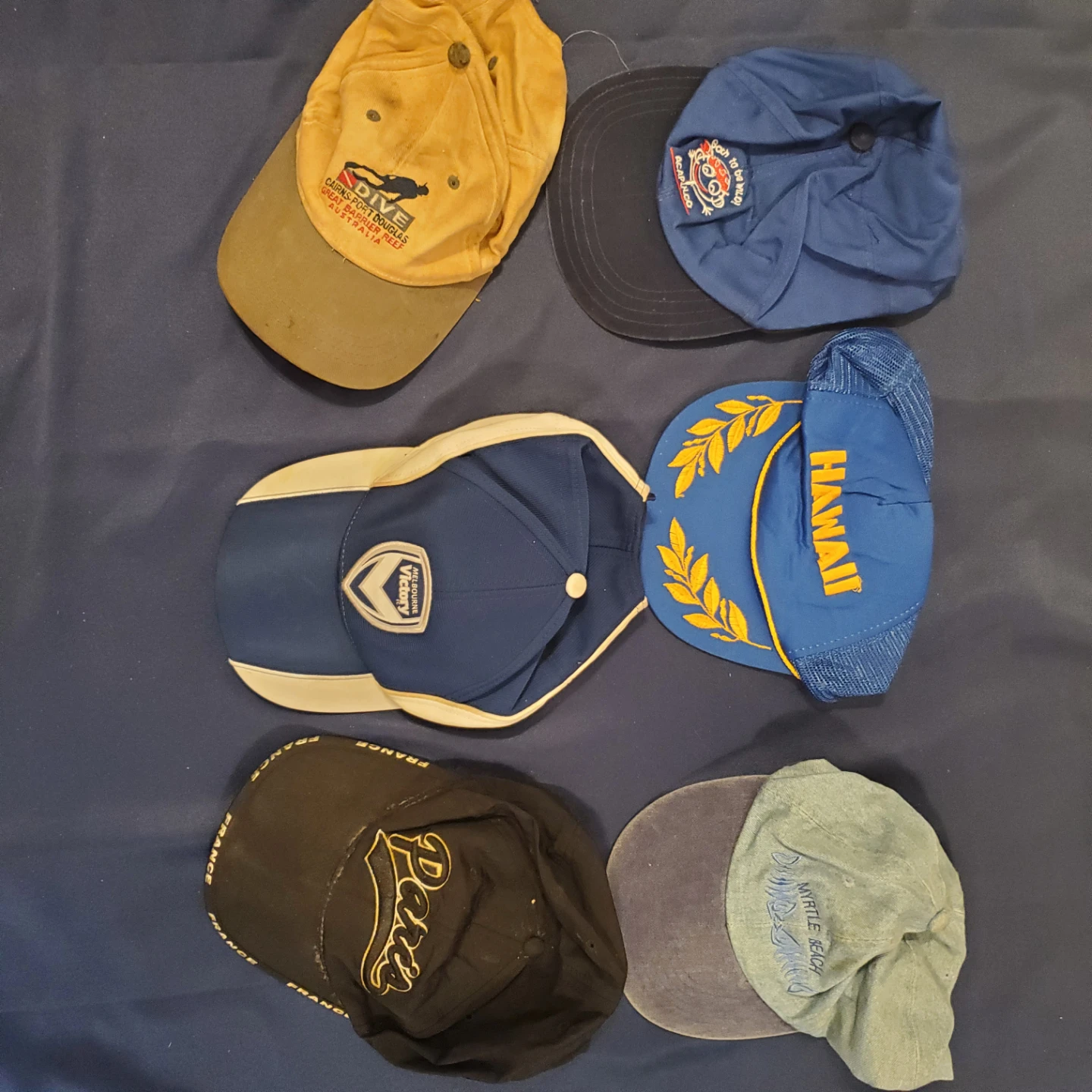 Vintage destination hats