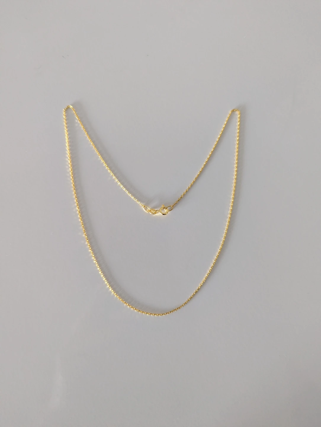 18k Gold over 925 Sterling Silver Chain Necklace