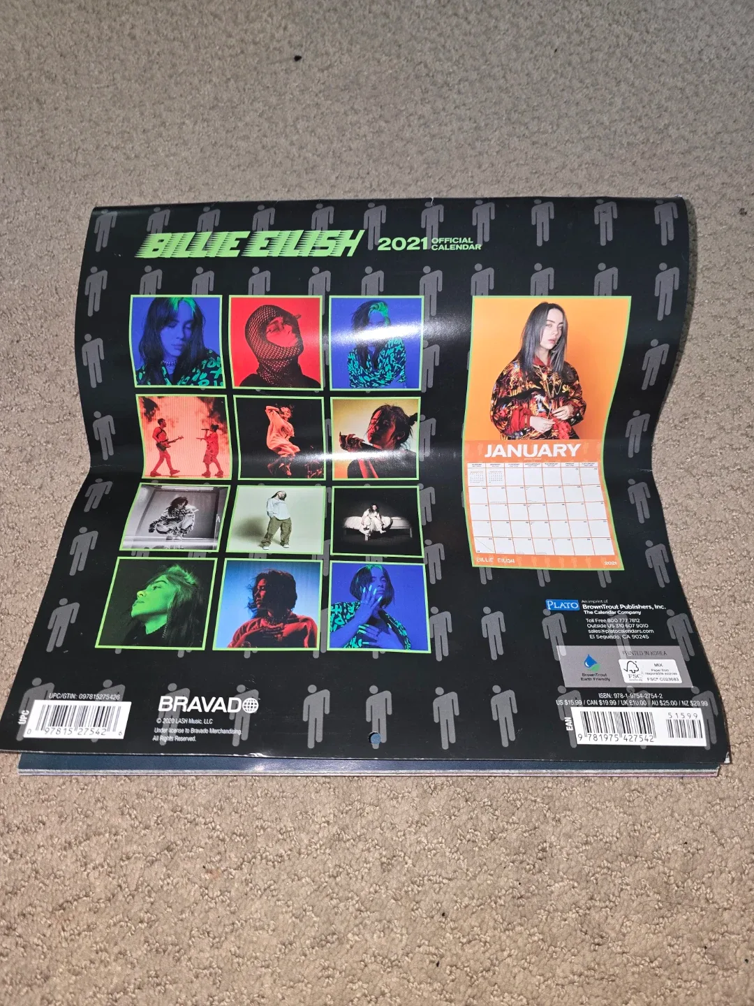 Billie Eilish Official 2021 Calendar - photo 2
