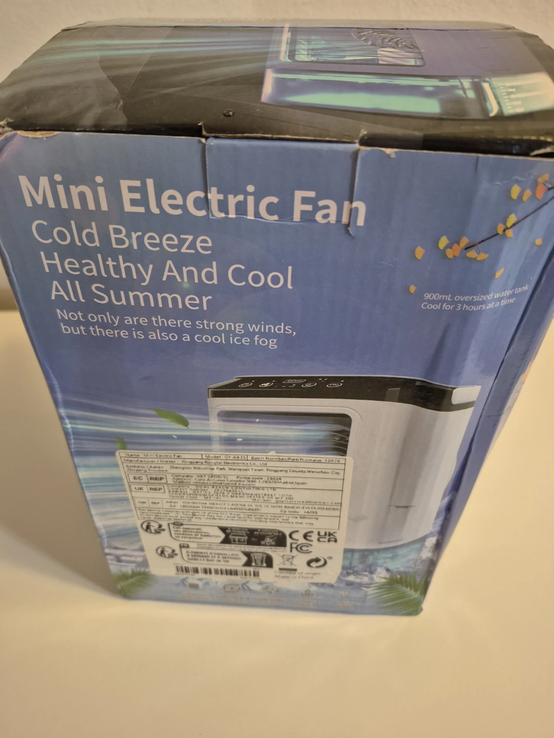 Mini Electric Fan - Portable Cooler with Multi Gear Control - photo 4