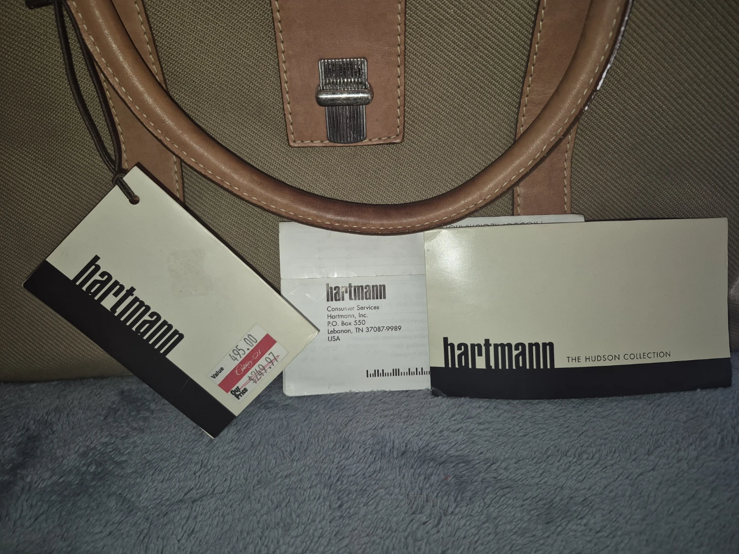 Hartmann Hudson Collection Canvas & Leather Weekender Bag - photo 2