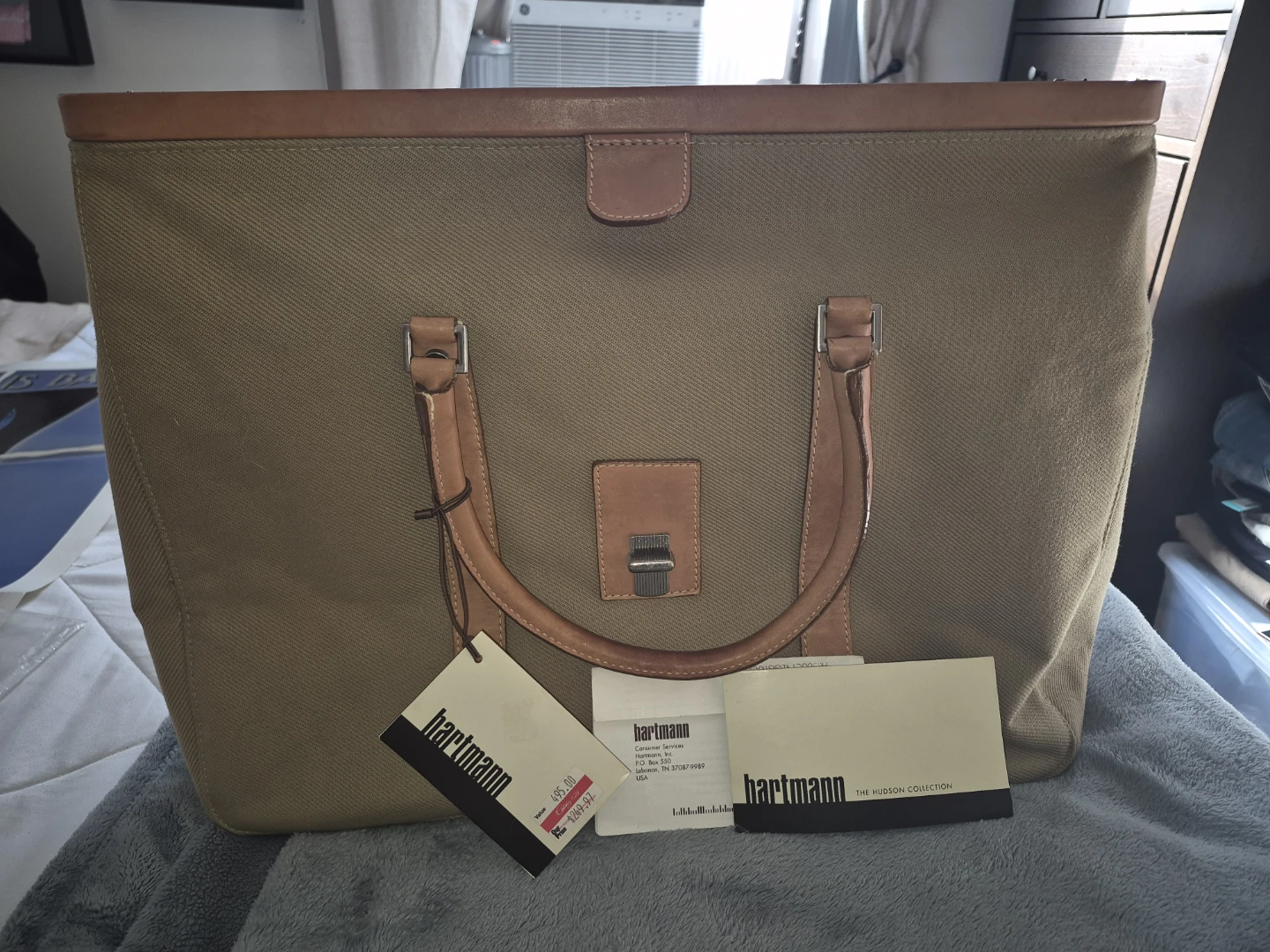 Hartmann Hudson Collection Canvas & Leather Weekender Bag - photo 3