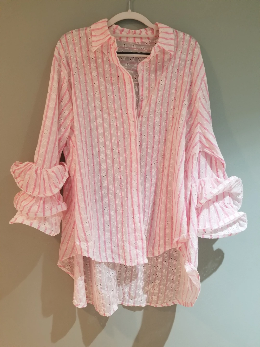 Ladies unique pink blouse from Italy