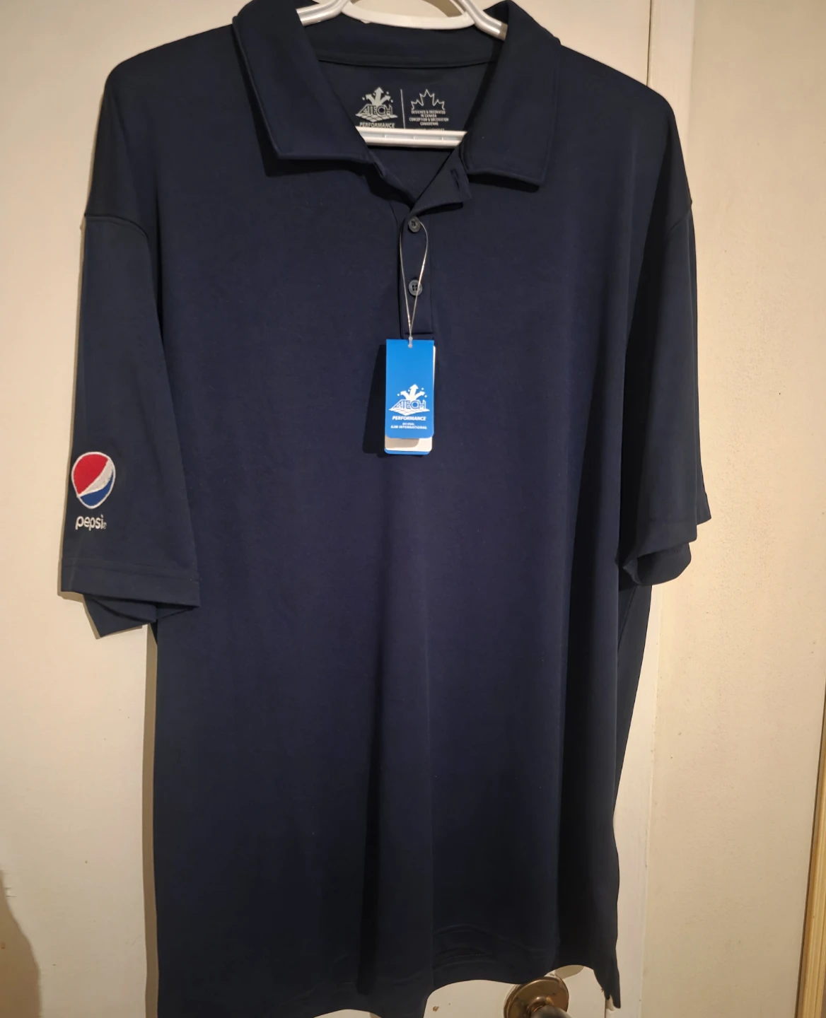 Pepsi ATECH Performance Polo Shirt Men's Large