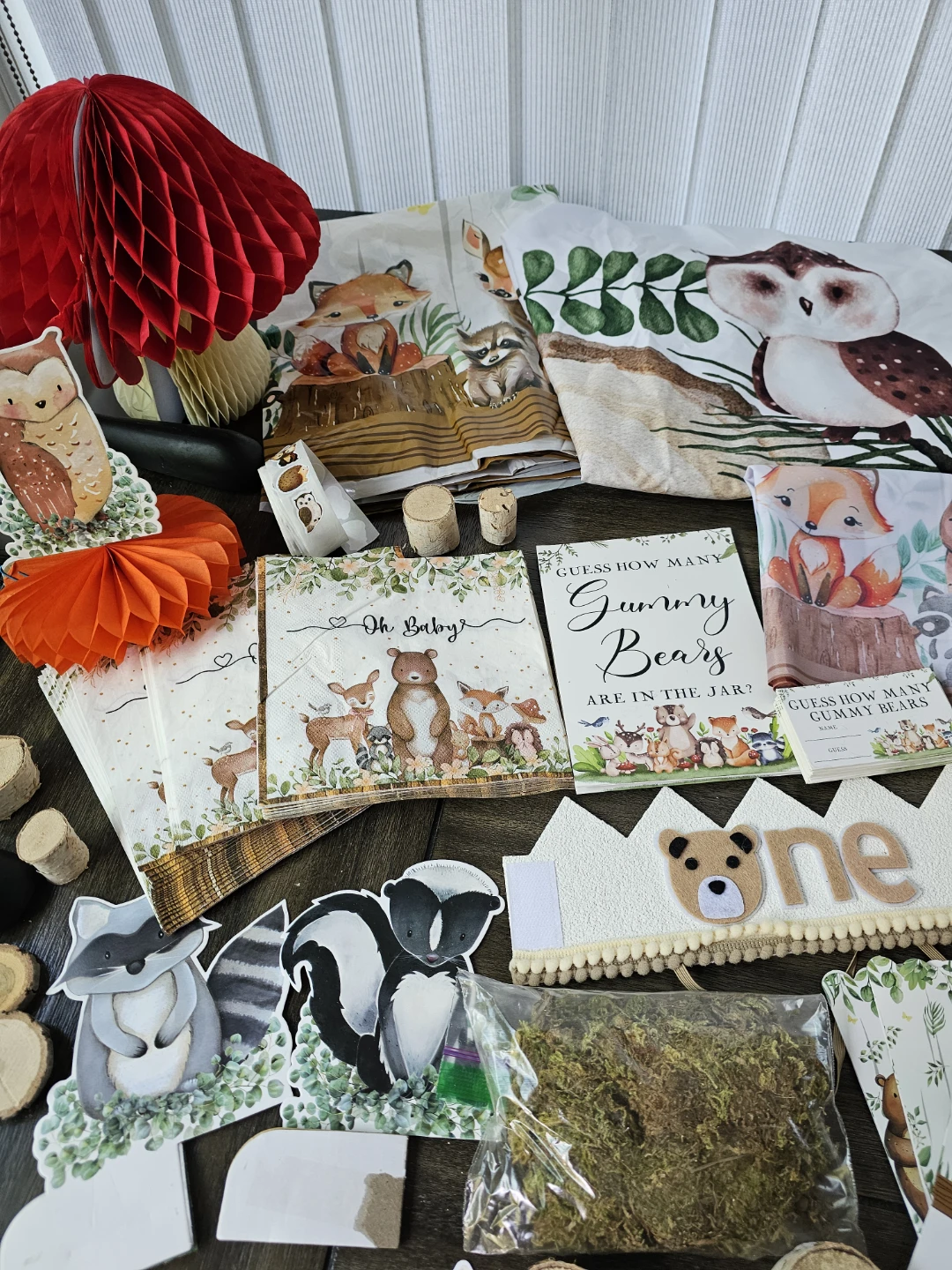 Woodland Party 1st Birthday Decor - photo 2