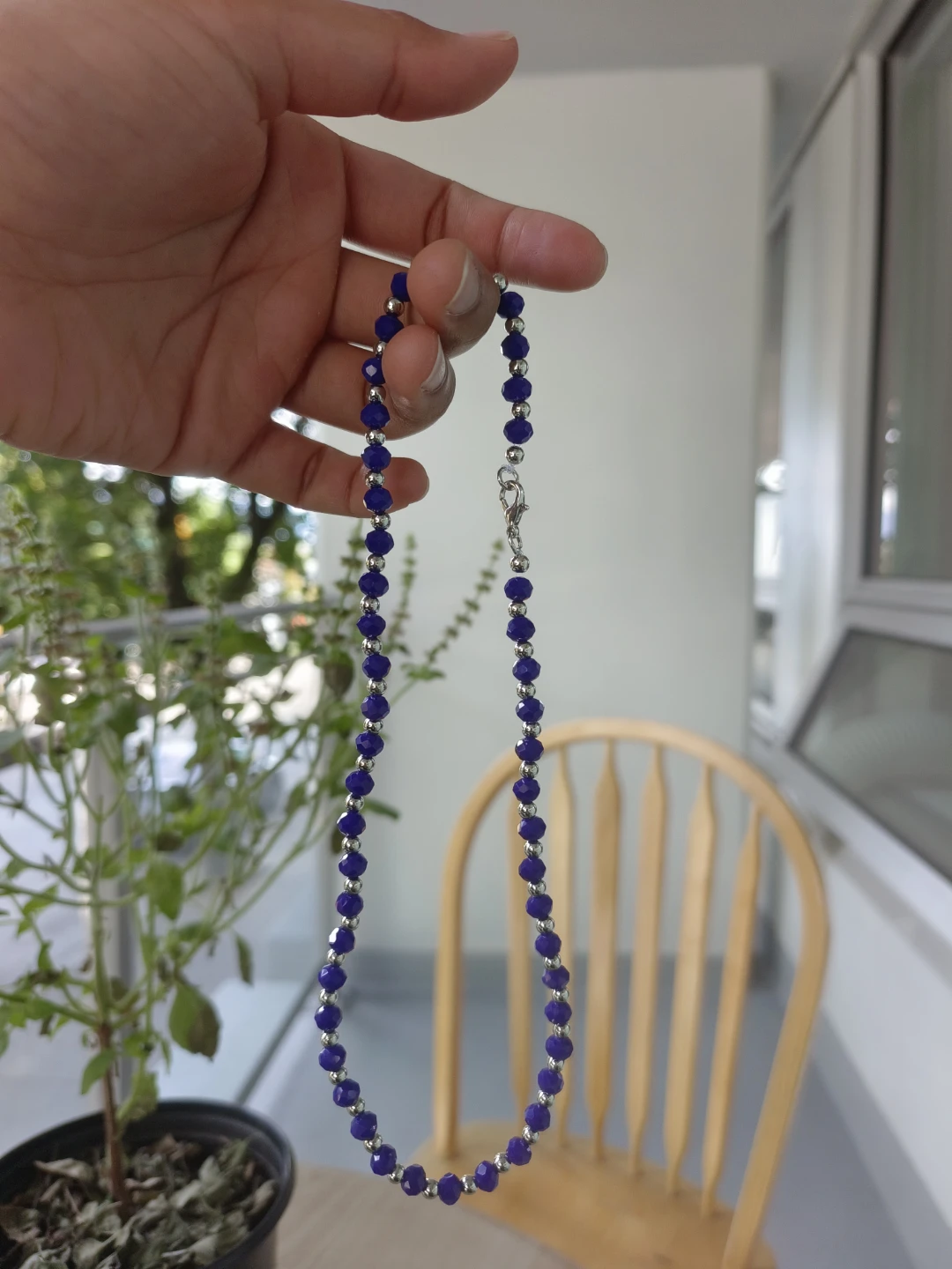 Blue Beaded Necklace