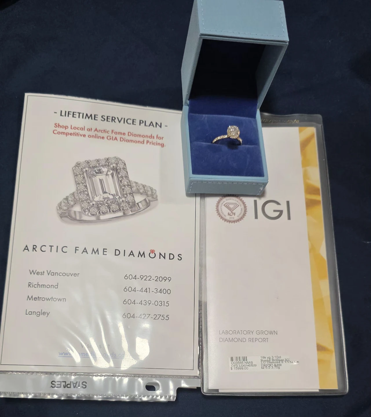 Hidden Halo Ring - 18K Yellow Gold Diamond Ring - photo 3