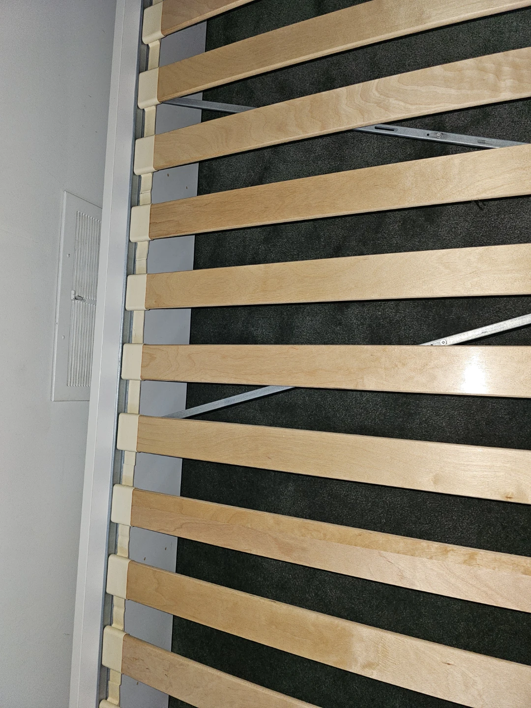 White Bed Frame with Slatted Base - photo 4