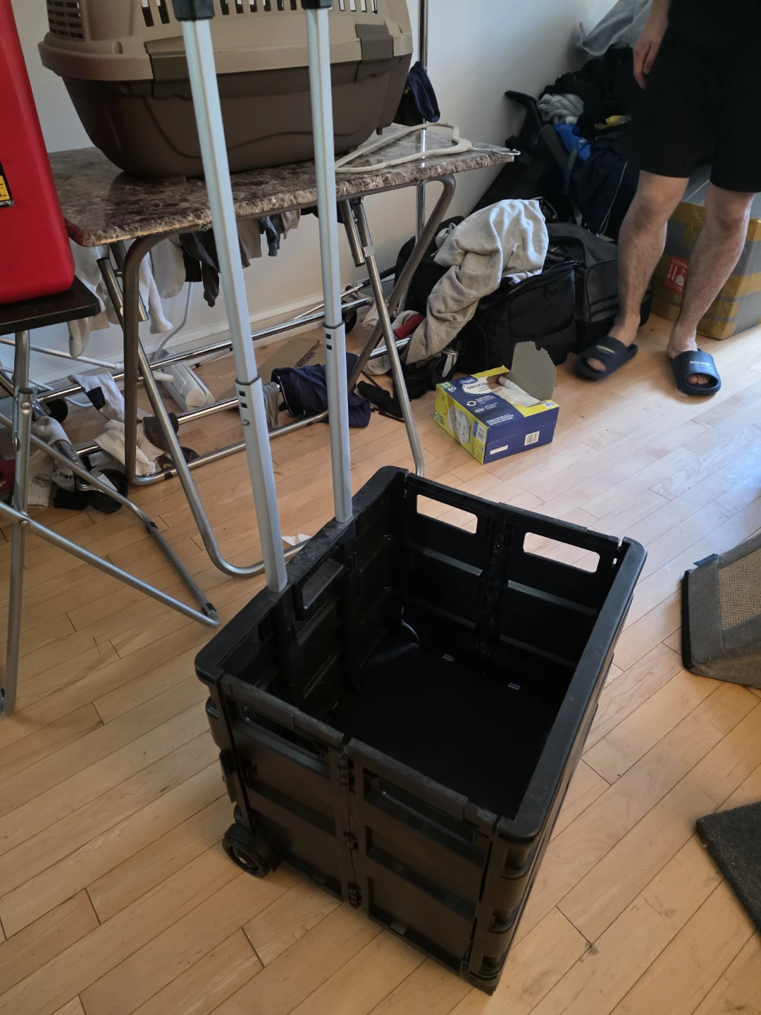 Folding Rolling Crate with Handle - photo 2