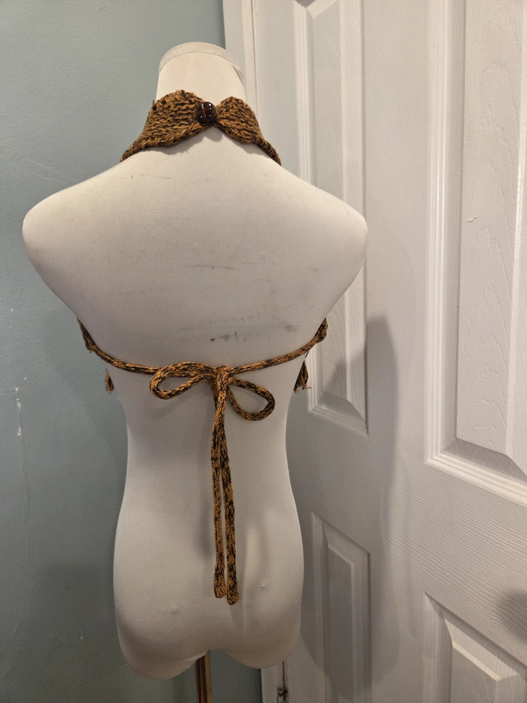 Crochet Halter Top with Fringe - photo 2