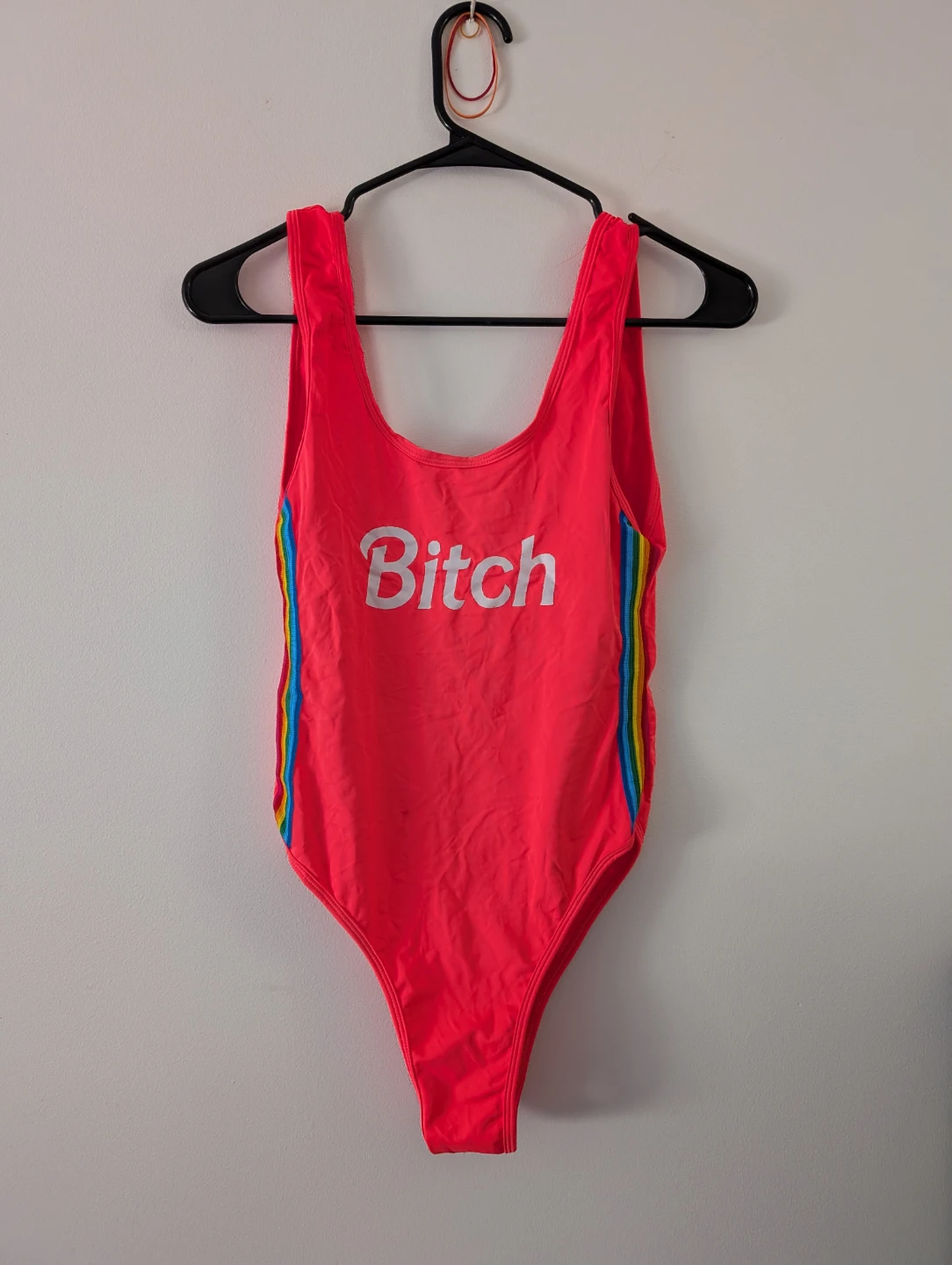Persian Bitch One Piece Swimsuit Neon Pink Beach party