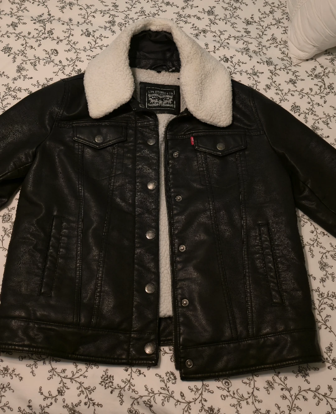 Levi Strauss faux leather sherpa jacket