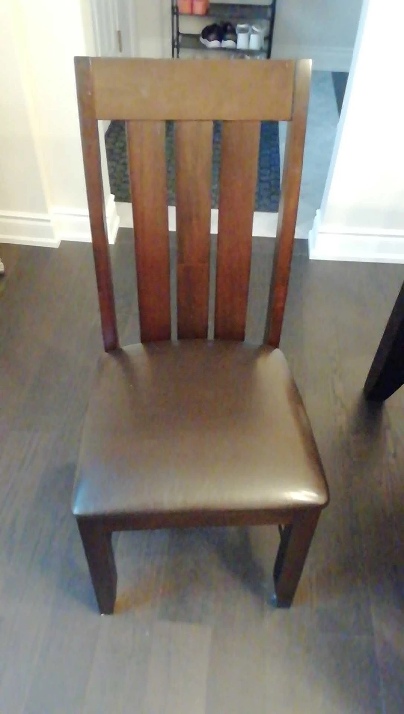 Wooden Dining Chair with Padded Seat - photo 4