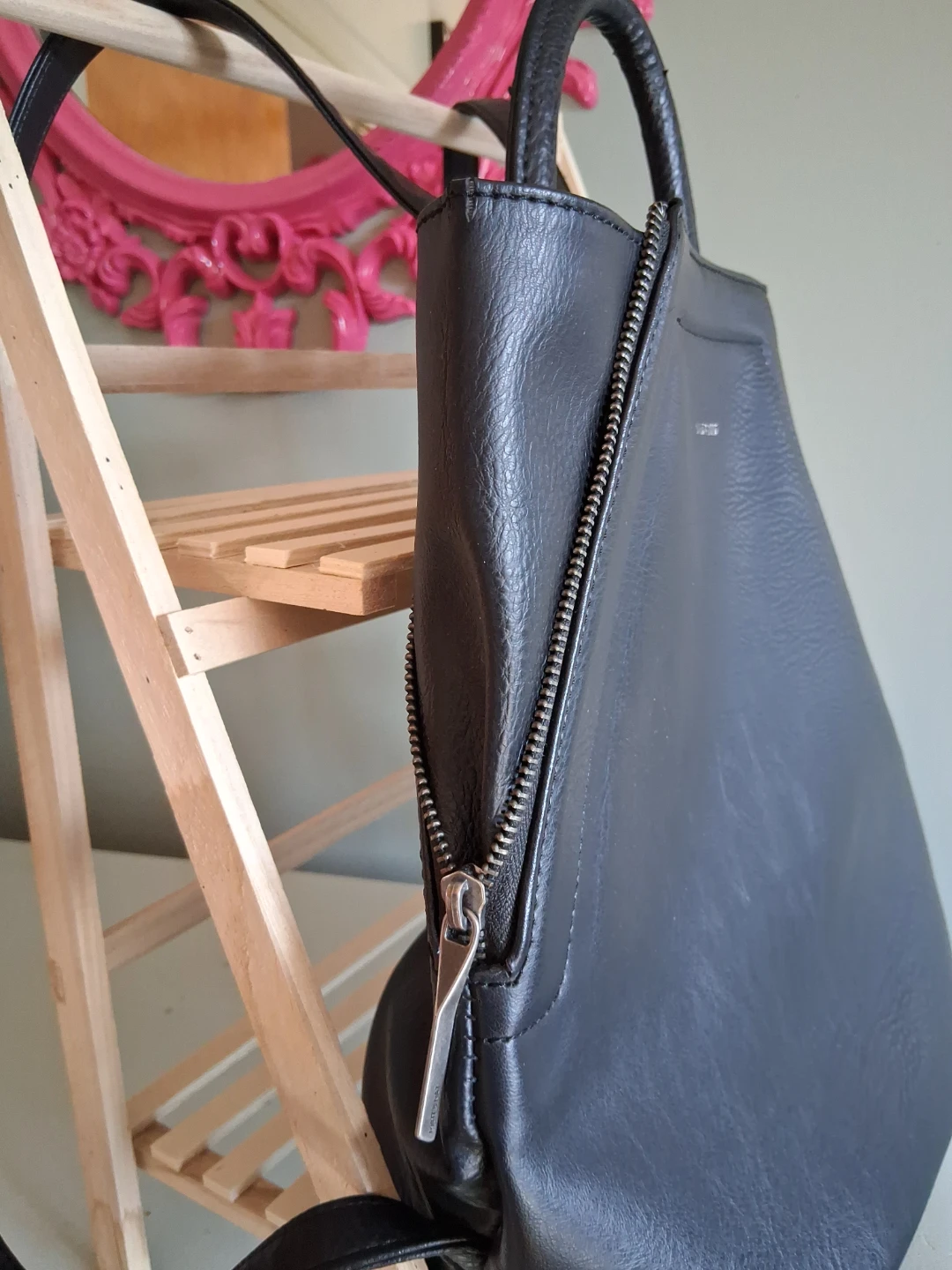 MATT & NAT Black Vegan Leather Backpack - photo 4