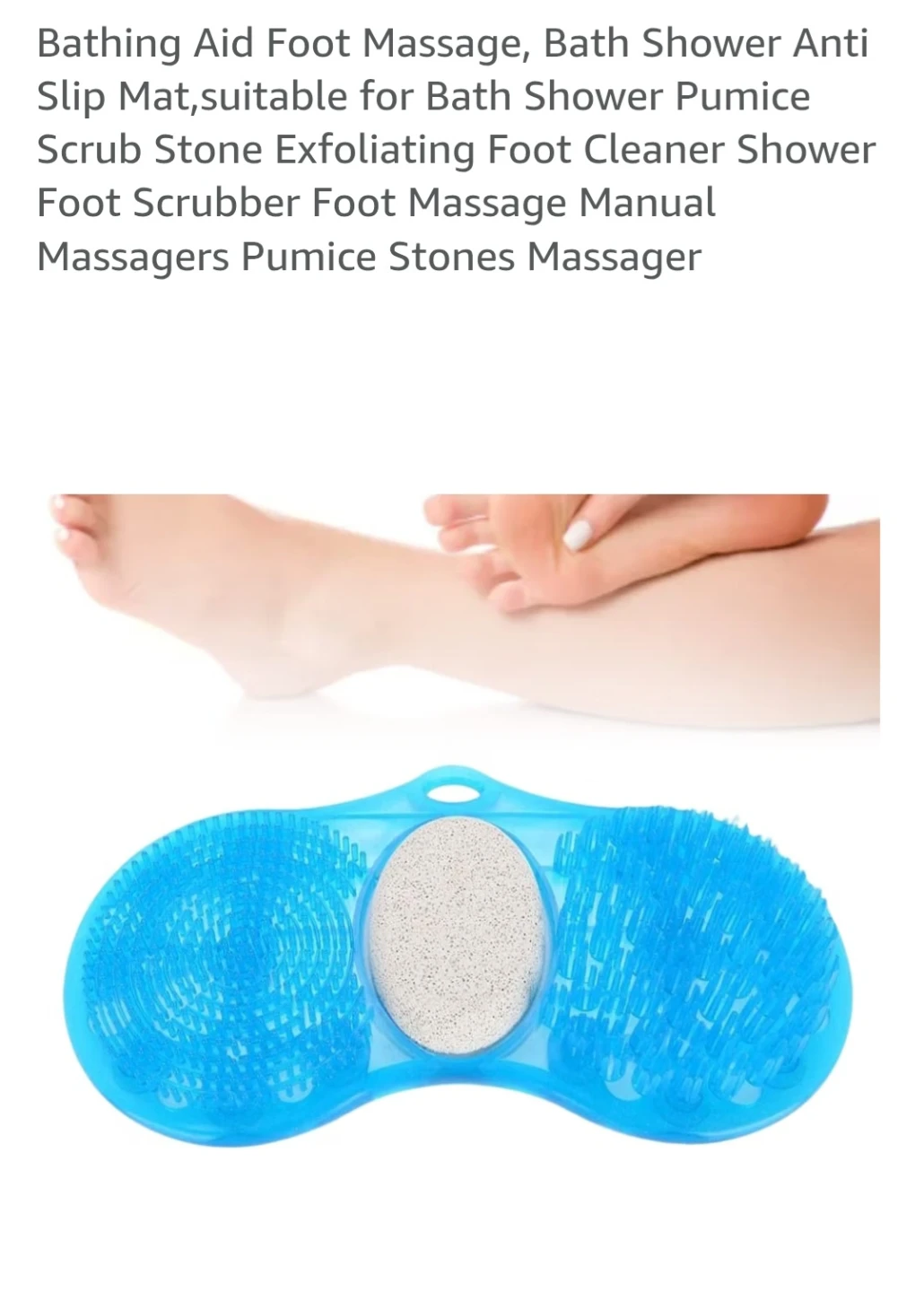 Miracle Cleansing Foot Brush with Pumice Stone