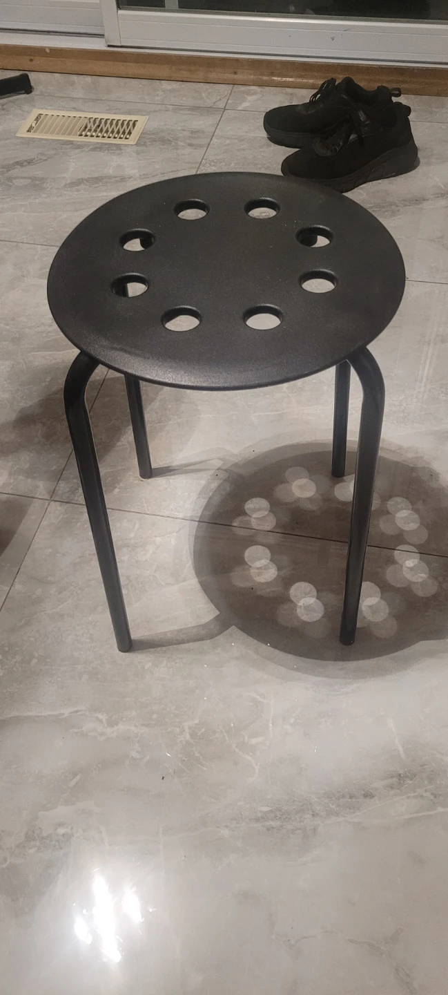 Black Metal Stool