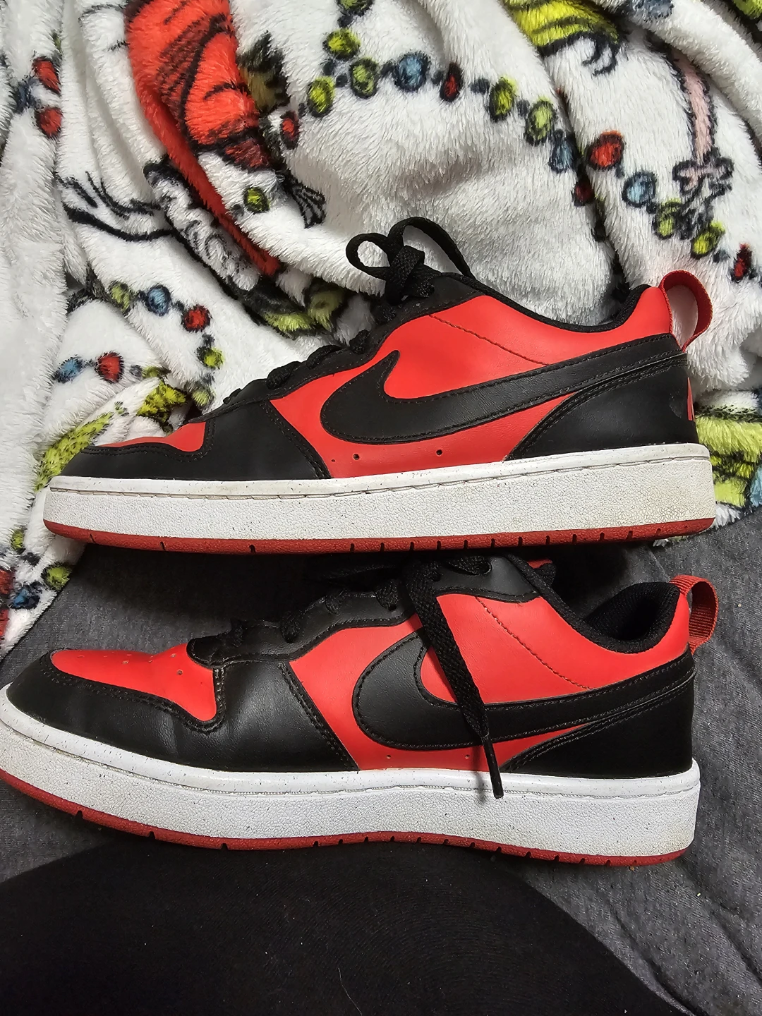 Nike Court Vision Low Red Black Sneakers - photo 3