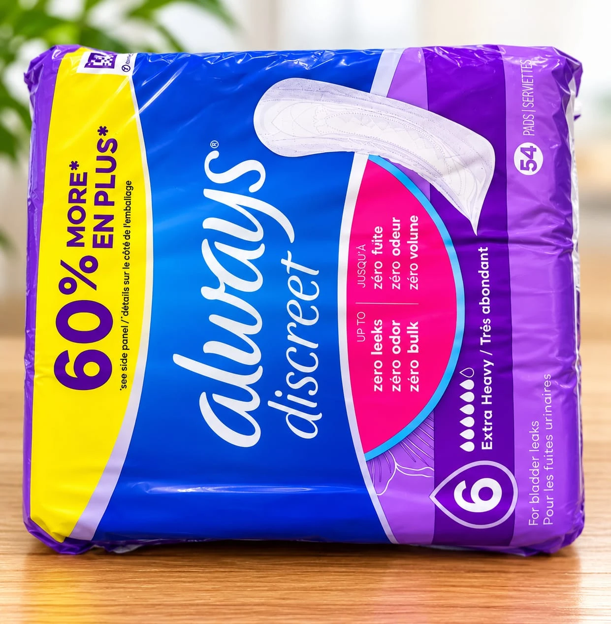 Always Discreet Extra Heavy Pads - 54 Count