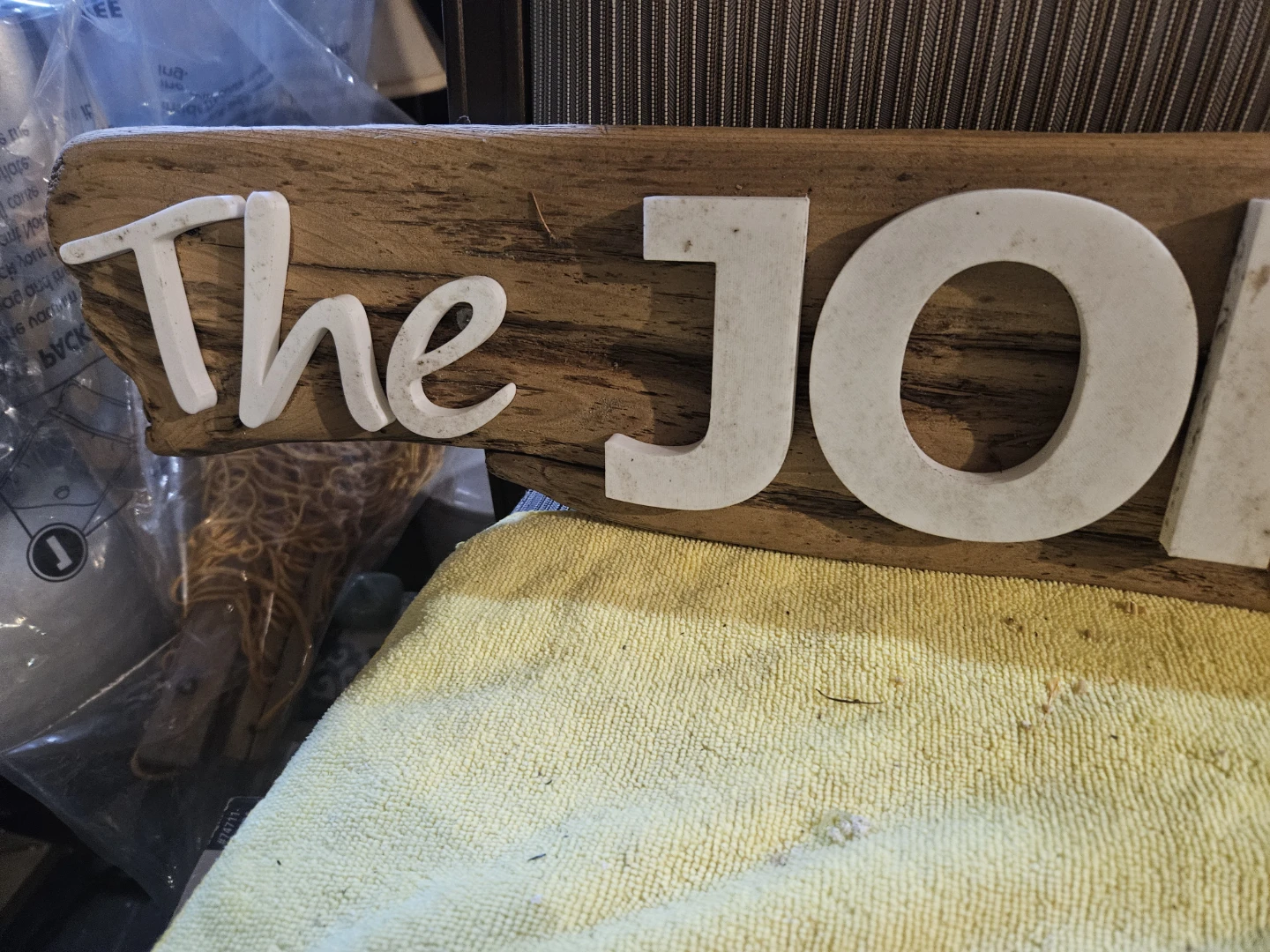The Jordan's Wooden Sign - photo 3