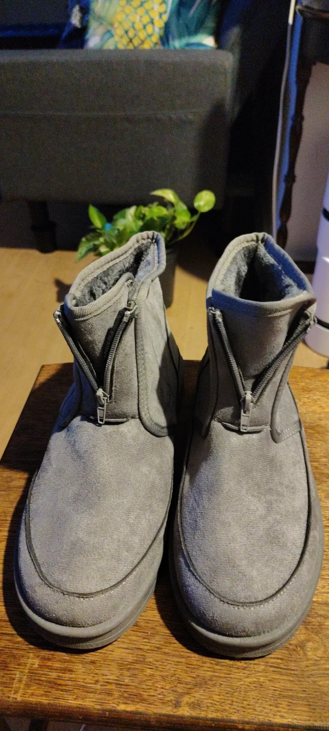 Grey Zip-Up Winter Boots - photo 5