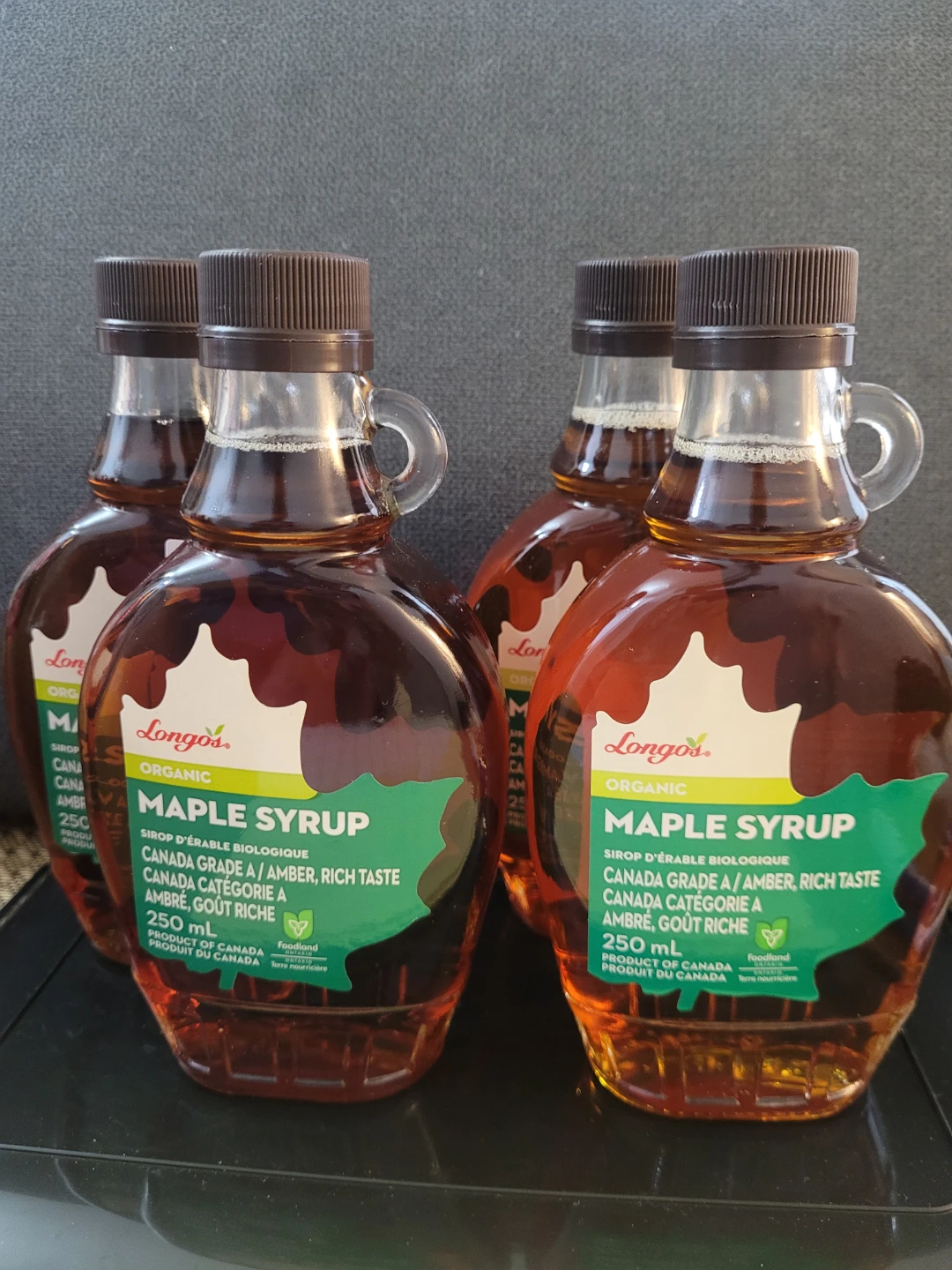 Longos Organic Maple Syrup - 250 mL Bottles $5 each