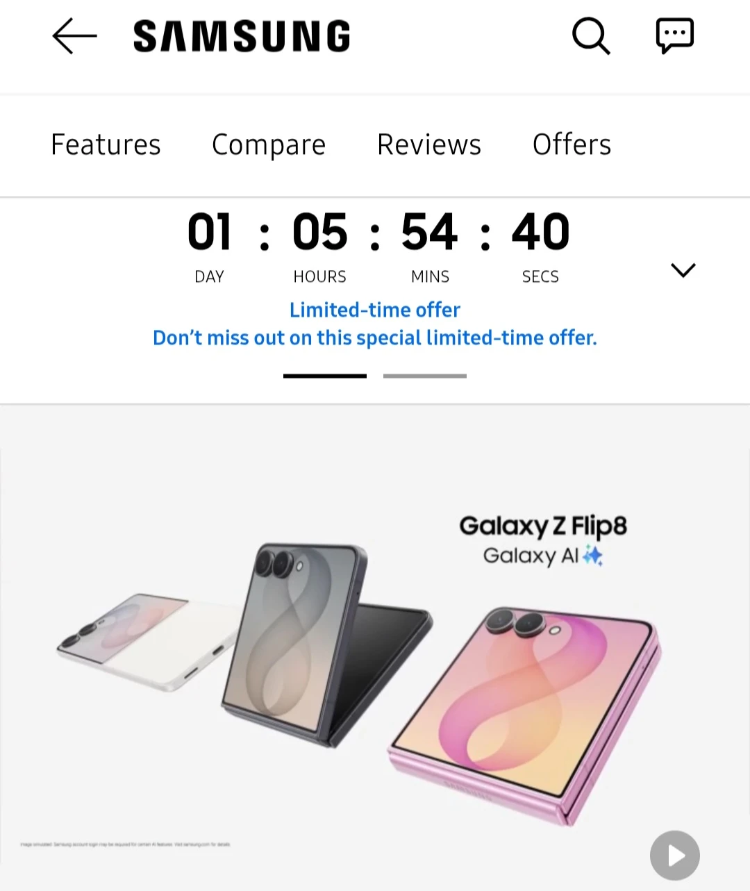 Just Released Samsung Galaxy Z Flip8 Phone and Clear Case - photo 3