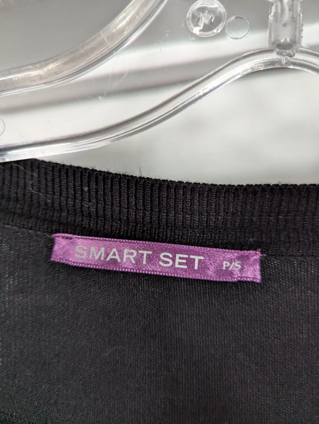 Smart Set Black Cardigan Sweater P/S - photo 2