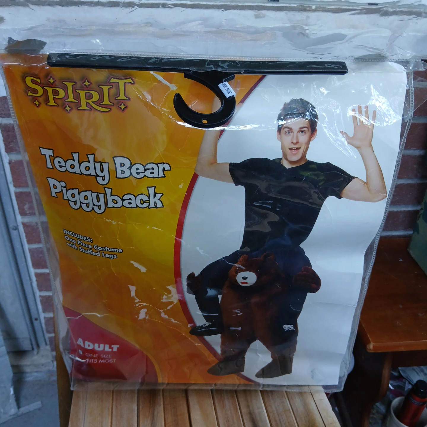Spirit Teddy Bear Piggyback Costume Adult One Size