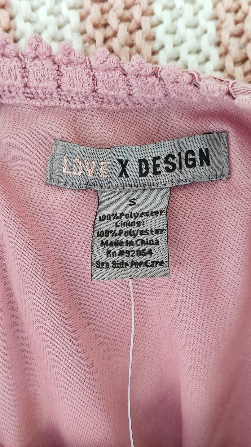 LOVE X DESIGN Pink Lace Dress - Size S - photo 3