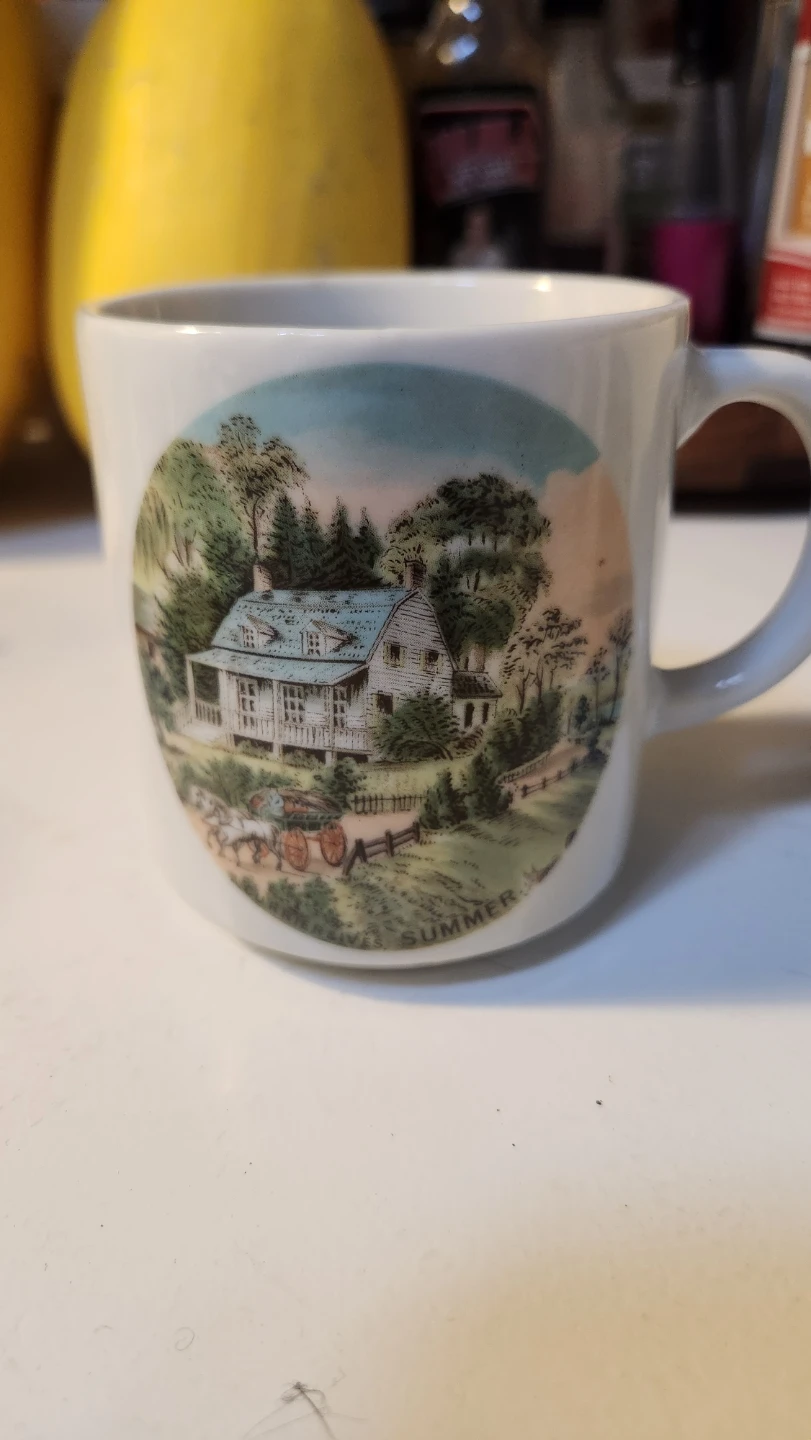 Currier & Ives "The Seasons" Mugs - Set of 4 - photo 4