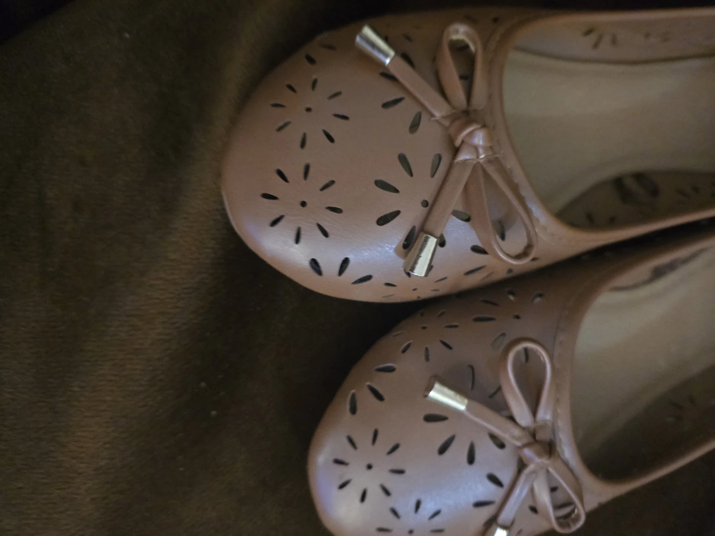 Ardene brown Flats with floral and bow detail - photo 5