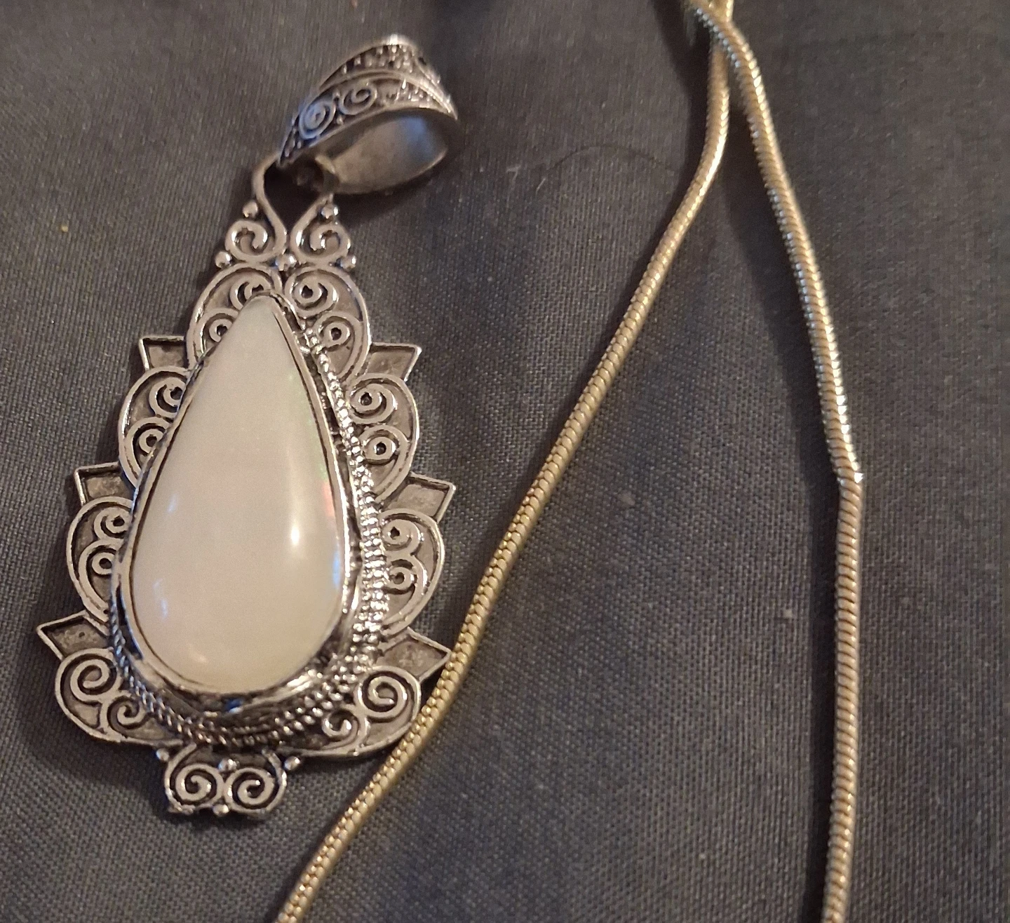 Assorted Gemstone Pendants with Chains - photo 4