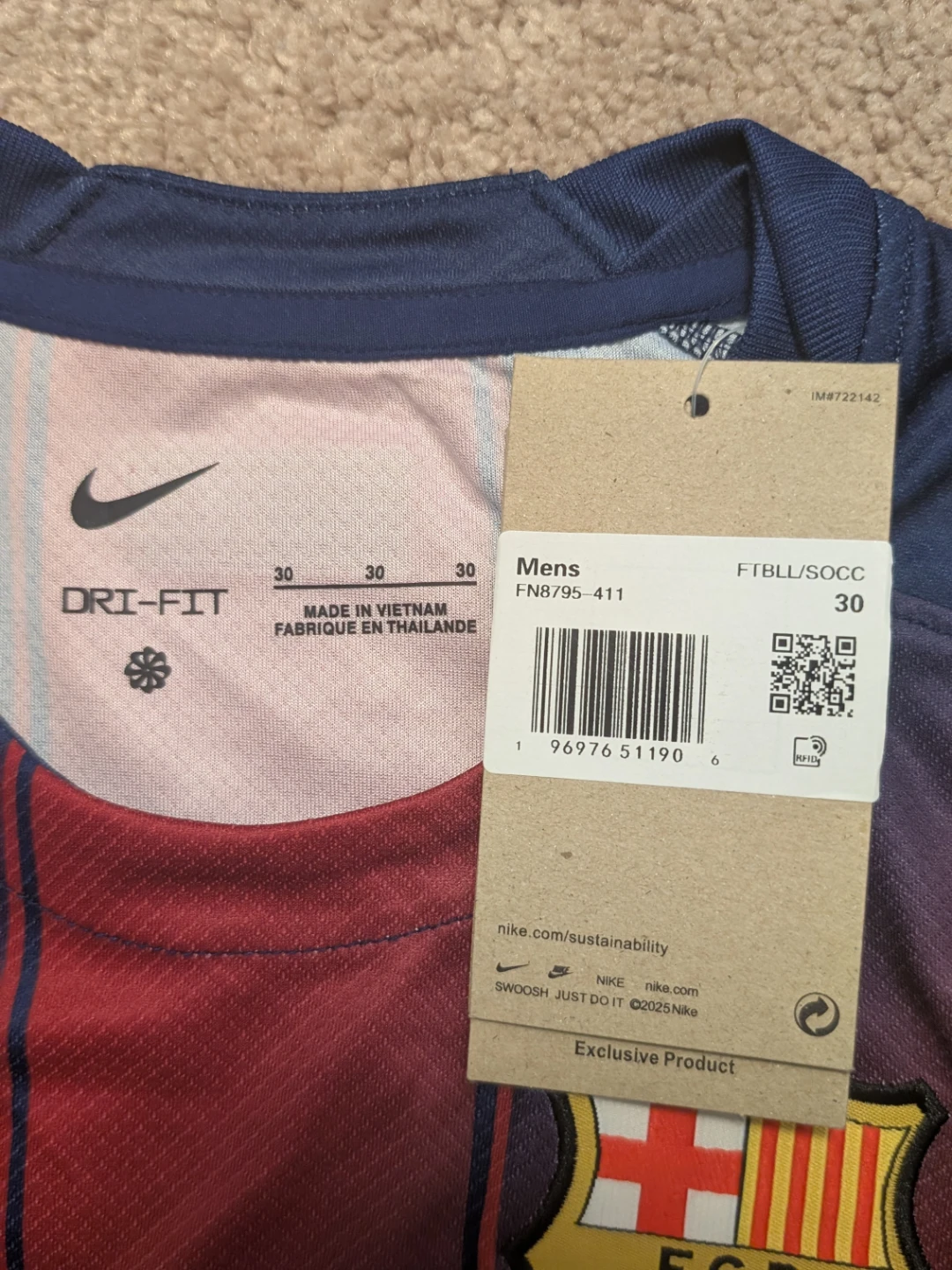 Nike  FC Barcelona 2025-26 home Jersey - photo 5