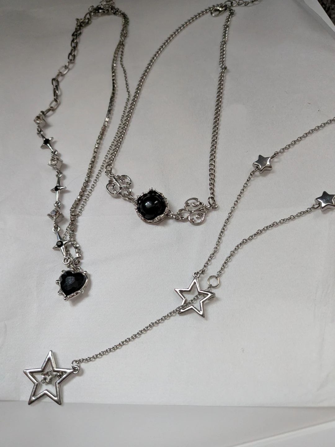 Aesthetic Y2K bling necklaces