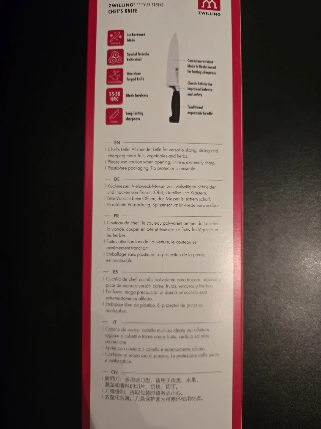 Zwilling Chef's Knife - 8" - brand new - photo 3