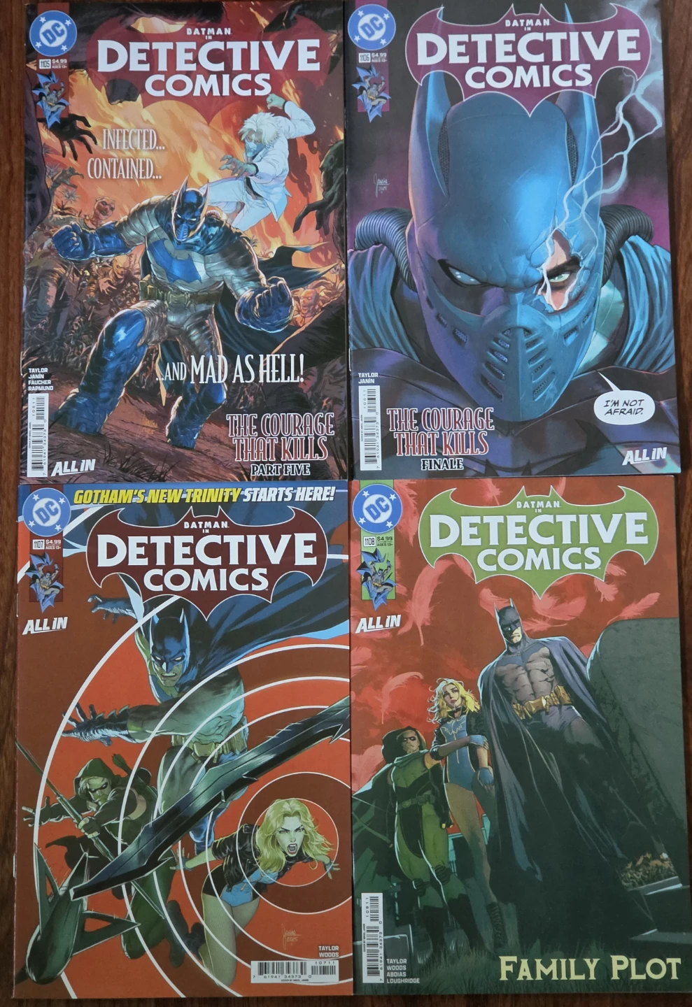 Lot of 4 Batman Detective Comics Issues