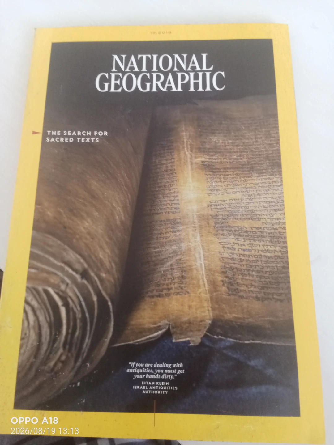 National Geographic Magazine - The Search for Sacred Texts